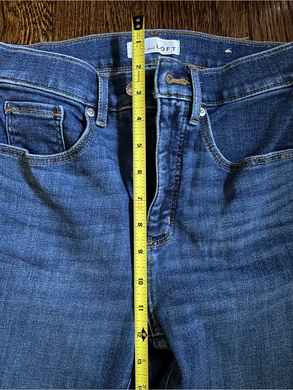 Loft kick crop jeans size 26 petite - Picture 5 of 7
